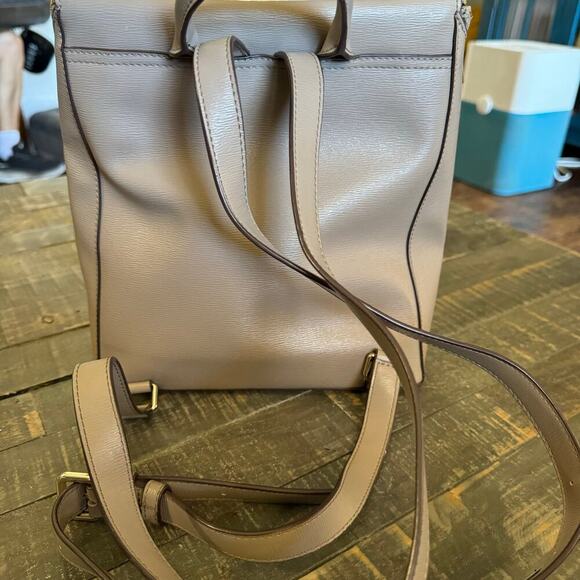 DKNY Top Zip With Handle, Beige Backpack, Bag - Picture 4 of 7